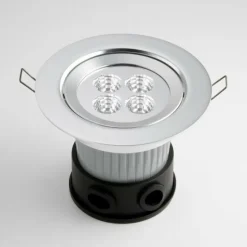 Spot encastrable au sol Konstsmide LED Aluminium, 4 lumières