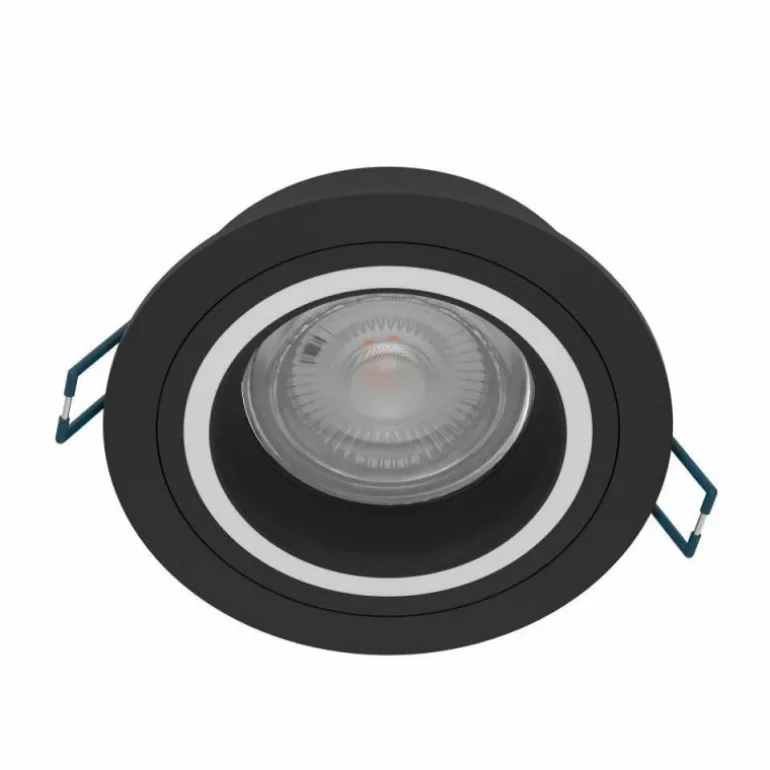 Spot encastrable Eglo CAROSSO-Z LED Noir, 1 lumière, Changeur de couleurs