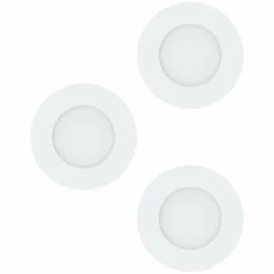 Luminaires Eglo Luminaires Encastrés|Spot encastrable Eglo FUEVA LED Blanc, 3 lumières