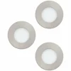 Luminaires Eglo Luminaires Encastrés|Spot encastrable Eglo FUEVA LED Nickel mat, 3 lumières