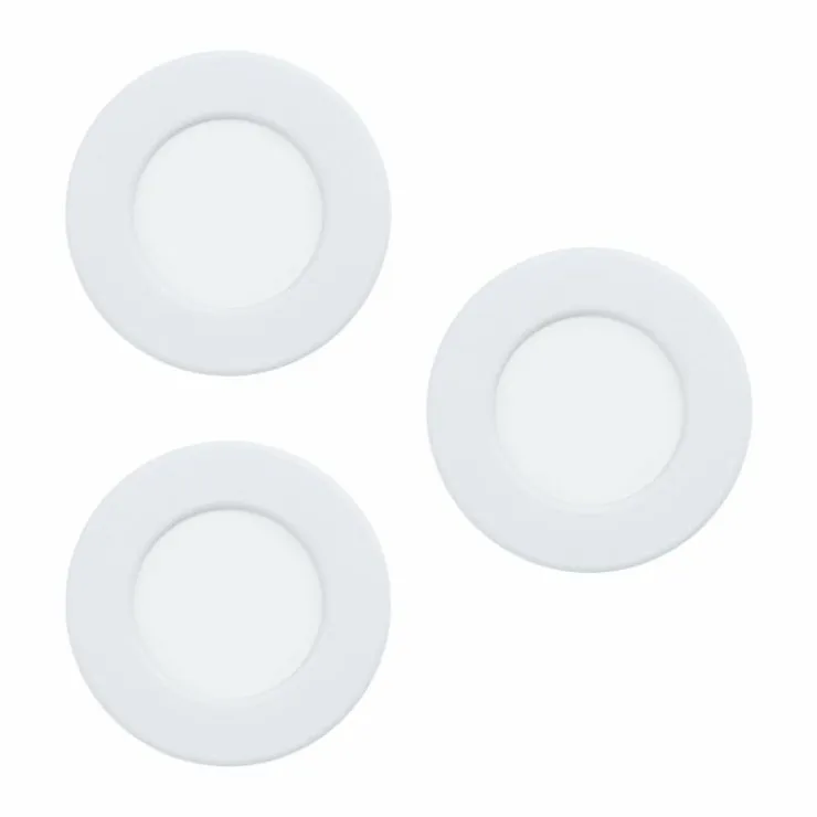 Luminaires Eglo Éclairage Led|Spot encastrable Eglo FUEVA LED Blanc, 3 lumières