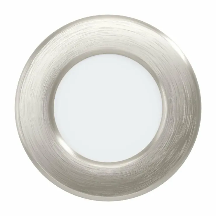 Luminaires Eglo Luminaires Encastrés|Spot encastrable Eglo FUEVA LED Nickel mat, 1 lumière