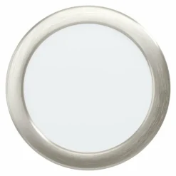 Luminaires Eglo Luminaires Encastrés|Spot encastrable Eglo FUEVA LED Nickel mat, 1 lumière