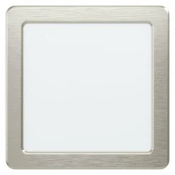 Luminaires Eglo Luminaires Encastrés|Spot encastrable Eglo FUEVA LED Nickel mat, 1 lumière