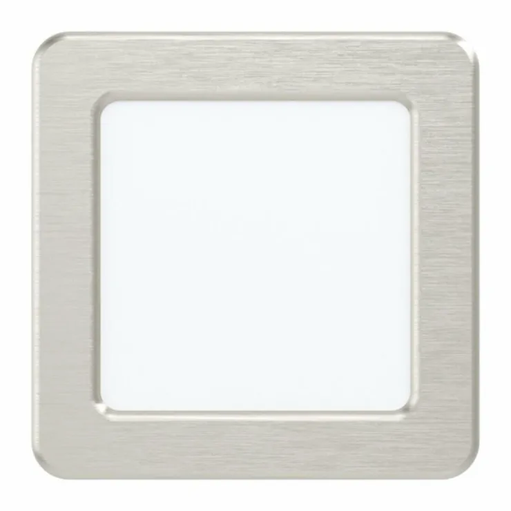 Luminaires Eglo Luminaires Encastrés|Spot encastrable Eglo FUEVA LED Nickel mat, 1 lumière