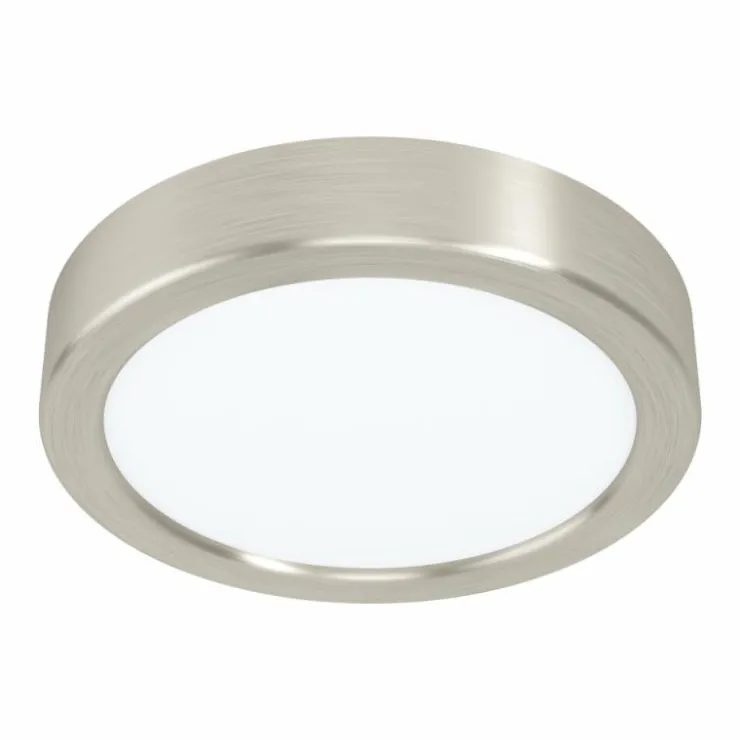 Luminaires Eglo Luminaires Encastrés|Spot encastrable Eglo FUEVA LED Nickel mat, 1 lumière