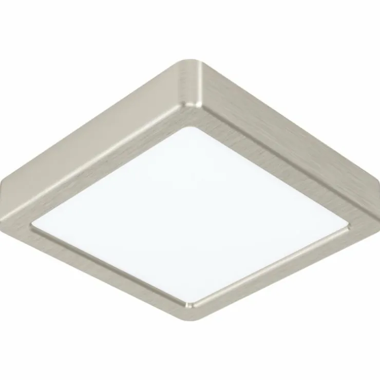 Luminaires Eglo Luminaires Encastrés|Spot encastrable Eglo FUEVA LED Nickel mat, 1 lumière