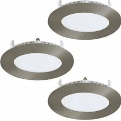 Luminaires Eglo Luminaires Encastrés|Spot encastrable Eglo FUEVA LED Blanc, 3 lumières