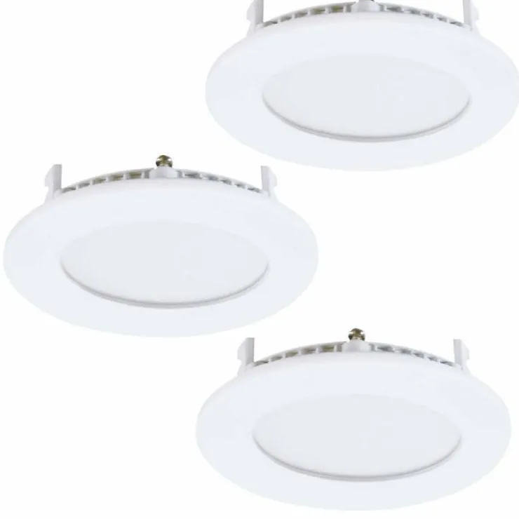 Luminaires Eglo Luminaires Encastrés|Spot encastrable Eglo FUEVA LED Blanc, 3 lumières