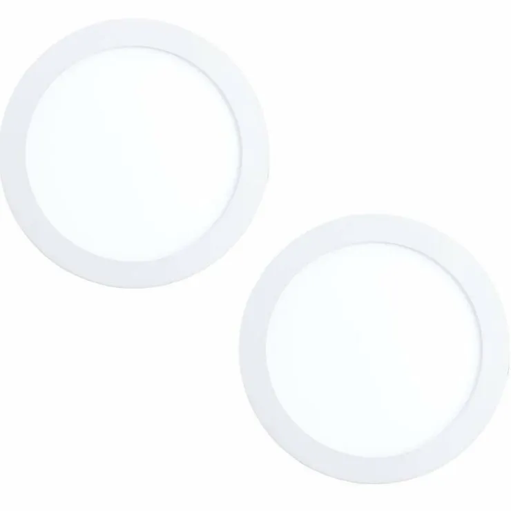 Luminaires Eglo Luminaires Encastrés|Spot encastrable Eglo FUEVA LED Blanc, 2 lumières
