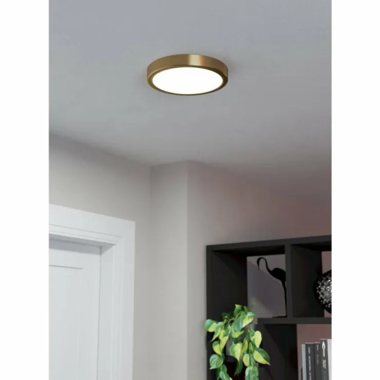 Luminaires Eglo Luminaires Encastrés|Spot encastrable Eglo FUEVA 5 LED Laiton, 1 lumière