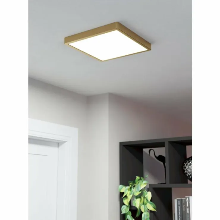 Luminaires Eglo Luminaires Encastrés|Spot encastrable Eglo FUEVA 5 LED Laiton, 1 lumière