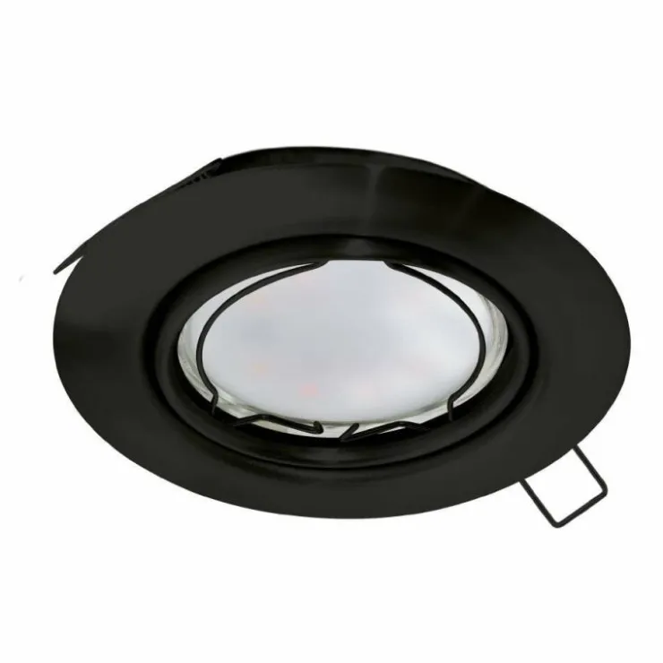Luminaires Eglo Luminaires Encastrés|Spot encastrable Eglo PENETO LED Noir, 1 lumière