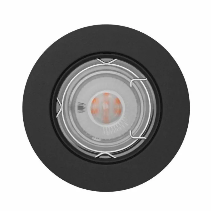 Luminaires Eglo Luminaires Encastrés|Spot encastrable Eglo PENETO LED Noir, 1 lumière