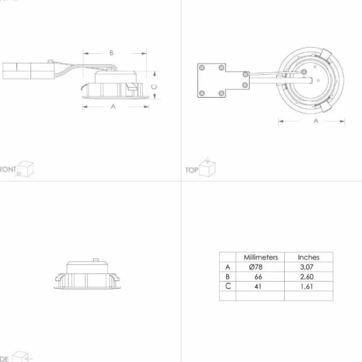 Luminaires Eglo Luminaires Encastrés|Spot encastrable Eglo PINEDA LED Noir, 1 lumière