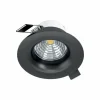 Luminaires Eglo Luminaires Encastrés|Spot encastrable Eglo SALICETO LED Noir, 1 lumière