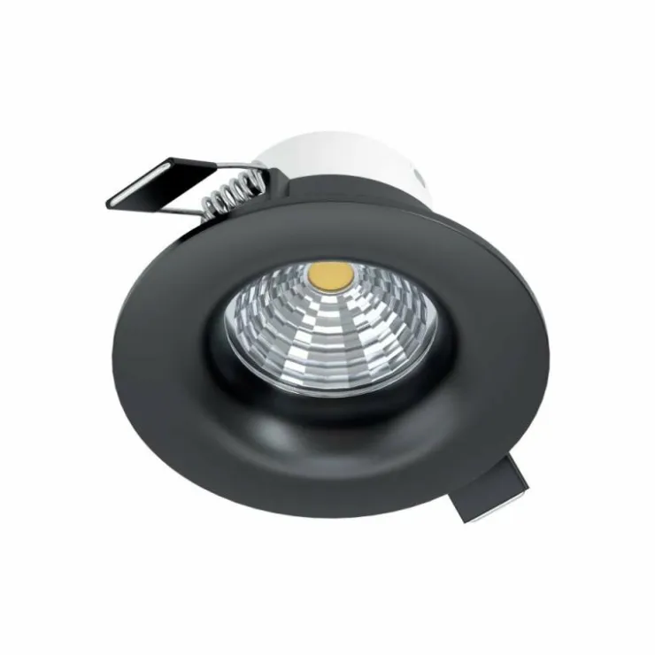 Luminaires Eglo Luminaires Encastrés|Spot encastrable Eglo SALICETO LED Noir, 1 lumière