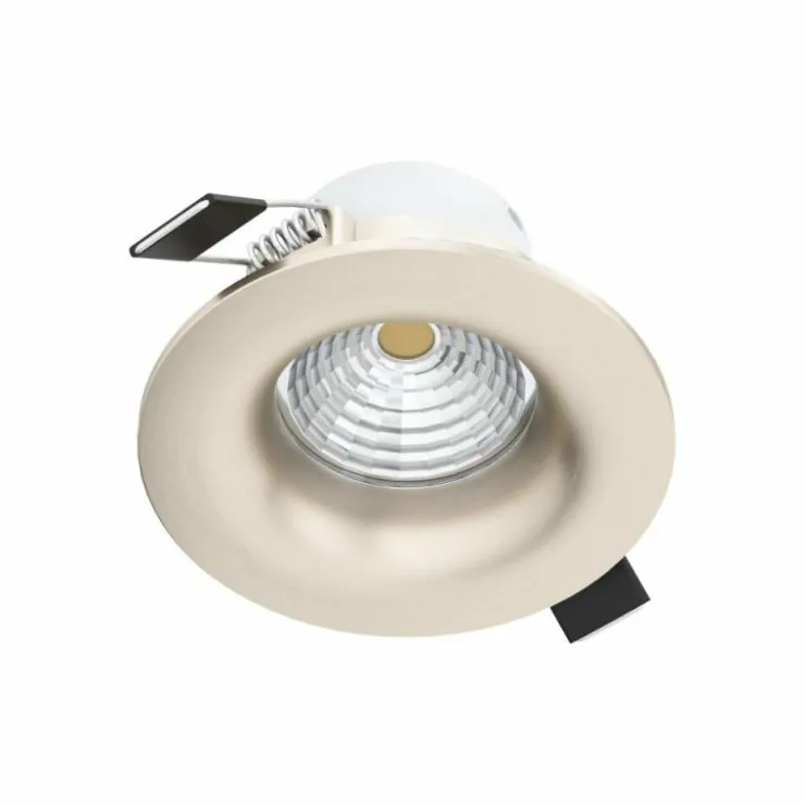 Luminaires Eglo Luminaires Encastrés|Spot encastrable Eglo SALICETO LED Nickel mat, 1 lumière