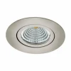 Luminaires Eglo Luminaires Encastrés|Spot encastrable Eglo SALICETO LED Nickel mat, 1 lumière