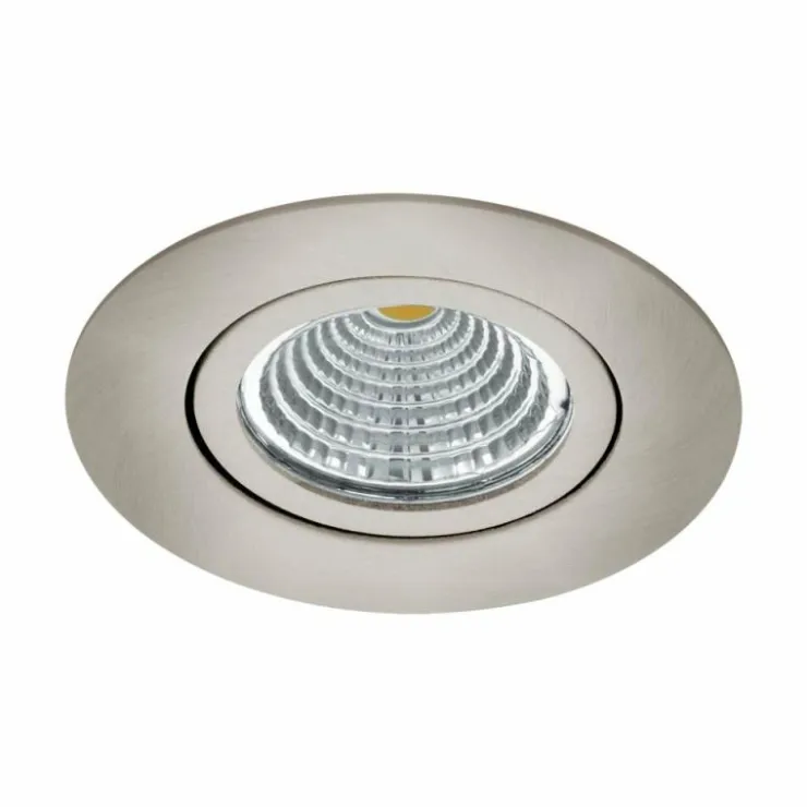 Luminaires Eglo Luminaires Encastrés|Spot encastrable Eglo SALICETO LED Nickel mat, 1 lumière