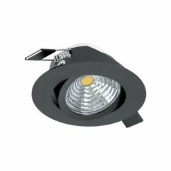 Luminaires Eglo Luminaires Encastrés|Spot encastrable Eglo SALICETO LED Noir, 1 lumière