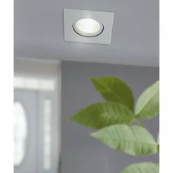 Luminaires Eglo Luminaires Encastrés|Spot encastrable Eglo SALICETO LED Blanc, 1 lumière