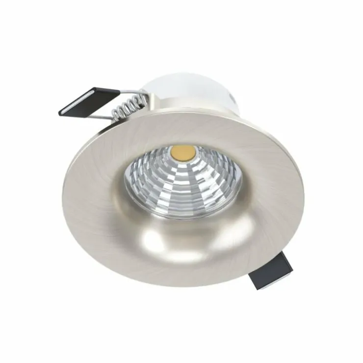 Luminaires Eglo Luminaires Encastrés|Spot encastrable Eglo SALICETO LED Nickel mat, 1 lumière