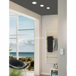 Luminaires Eglo Luminaires Encastrés|Spot encastrable Eglo SALICETO LED Blanc, 1 lumière