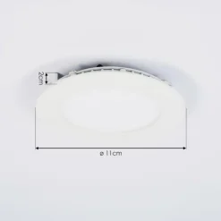 hofstein Luminaires Encastrés|Spot encastrable Finsrud LED Blanc, 1 lumière
