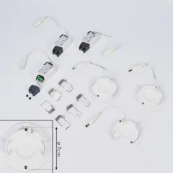 hofstein Luminaires Encastrés|Spot encastrable Finsrud LED Blanc, 1 lumière