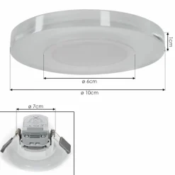 Spot encastrable iDual Argon LED Blanc, 1 lumière, Changeur de couleurs