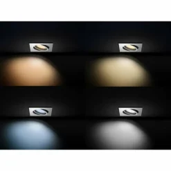 Spot encastrable, kit d'extension Philips Hue Ambiance White Milliskin Argenté, 1 lumière, Télécommandes