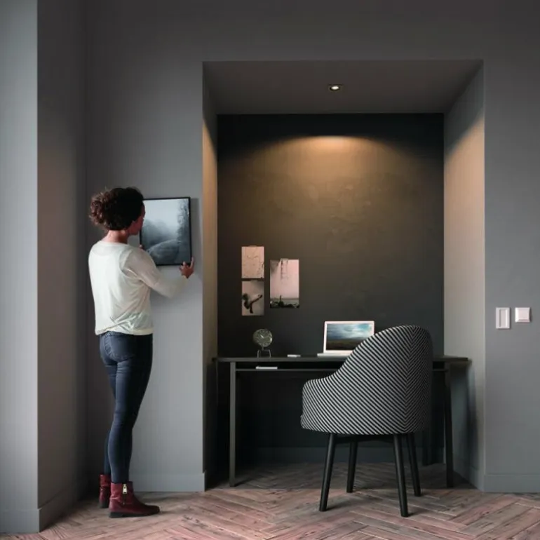 Spot encastrable, kit d'extension Philips Hue Ambiance White Milliskin Argenté, 1 lumière, Télécommandes