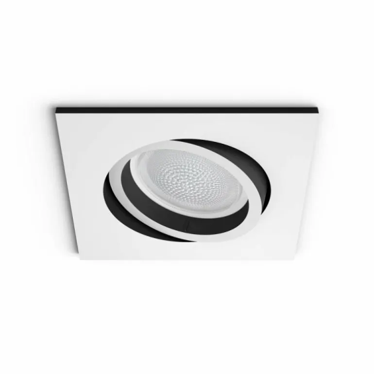 Spot encastrable, kit d'extension Philips Hue Ambiance White & Color Centura Blanc, 1 lumière, Changeur de couleurs