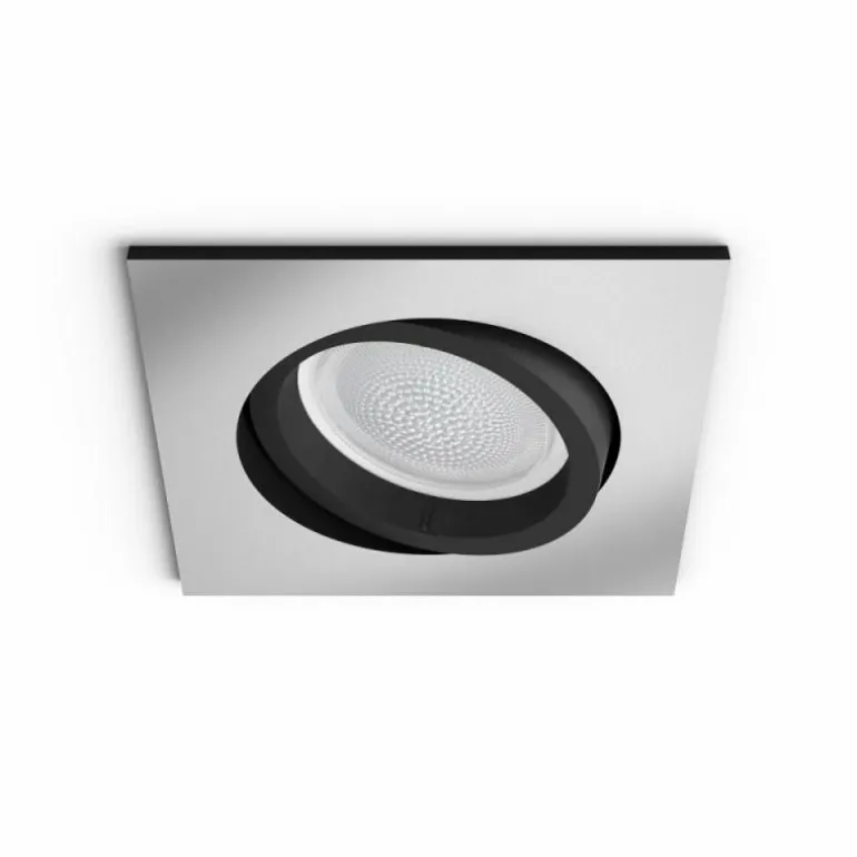 Spot encastrable, kit d'extension Philips Hue Ambiance White & Color Centura Argenté, 1 lumière, Changeur de couleurs