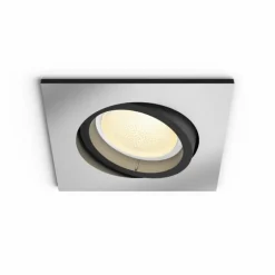 Spot encastrable, kit d'extension Philips Hue Ambiance White & Color Centura Argenté, 1 lumière, Changeur de couleurs