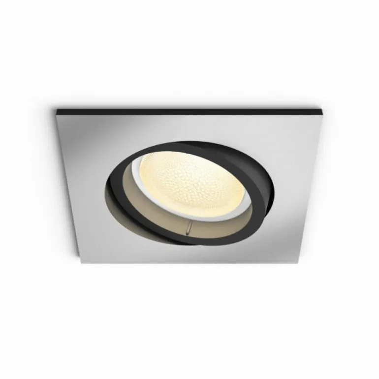 Spot encastrable, kit d'extension Philips Hue Ambiance White & Color Centura Argenté, 1 lumière, Changeur de couleurs