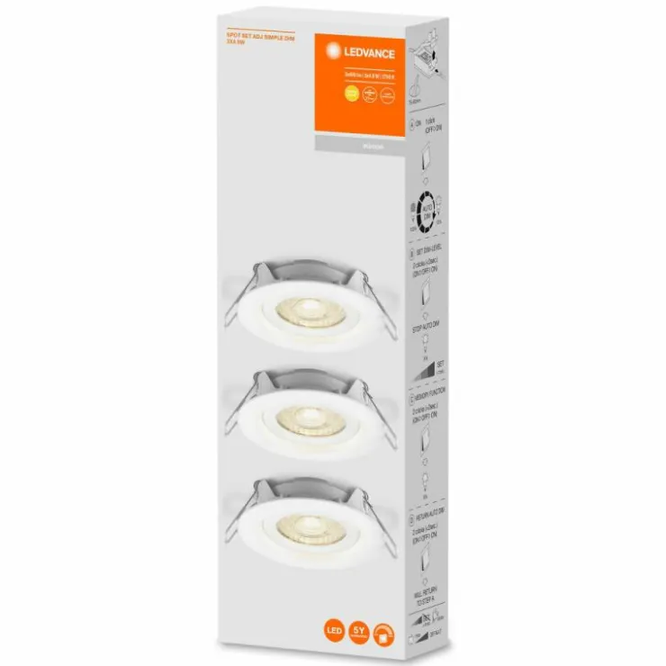 Luminaires Ledvance Luminaires Encastrés|Spot encastrable LEDVANCE Spot Blanc, 3 lumières
