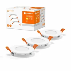 Luminaires Ledvance Luminaires Encastrés|Spot encastrable LEDVANCE DOWNLIGHT SLIM Blanc, 3 lumières