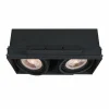 Luminaires Lucide Luminaires Encastrés|Spot encastrable Lucide TRIMLESS Noir, 2 lumières