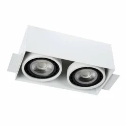 Luminaires Lucide Luminaires Encastrés|Spot encastrable Lucide TRIMLESS Blanc, 2 lumières