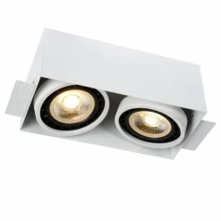 Luminaires Lucide Luminaires Encastrés|Spot encastrable Lucide TRIMLESS Blanc, 2 lumières
