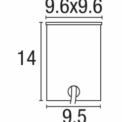 Spot encastrable Nordlux TILOS Acier inoxydable, 1 lumière