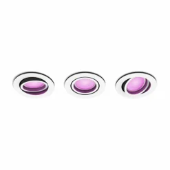 Spot encastrable Philips Hue Centura LED Blanc, 3 lumières