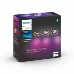 Spot encastrable Philips Hue Centura LED Blanc, 3 lumières