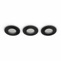 Spot encastrable Philips Hue Xamento LED Noir, 3 lumières, Changeur de couleurs