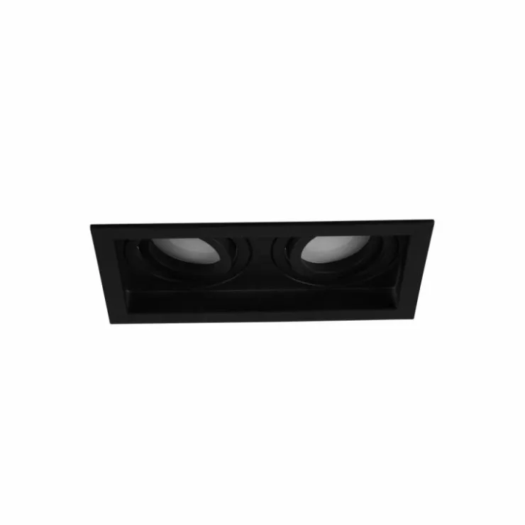 Luminaires Trio Luminaires Encastrés|Spot encastrable Trio Kenai LED Noir, 2 lumières