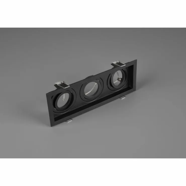 Luminaires Trio Luminaires Encastrés|Spot encastrable Trio Kenai LED Noir, 3 lumières