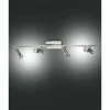 Luminaires Fabas Luce Spots Et Projecteurs|Spot Fabas Luce ALICE Nickel mat, 4 lumières