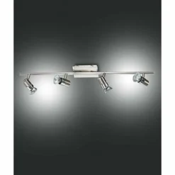 Luminaires Fabas Luce Spots Et Projecteurs|Spot Fabas Luce ALICE Nickel mat, 4 lumières